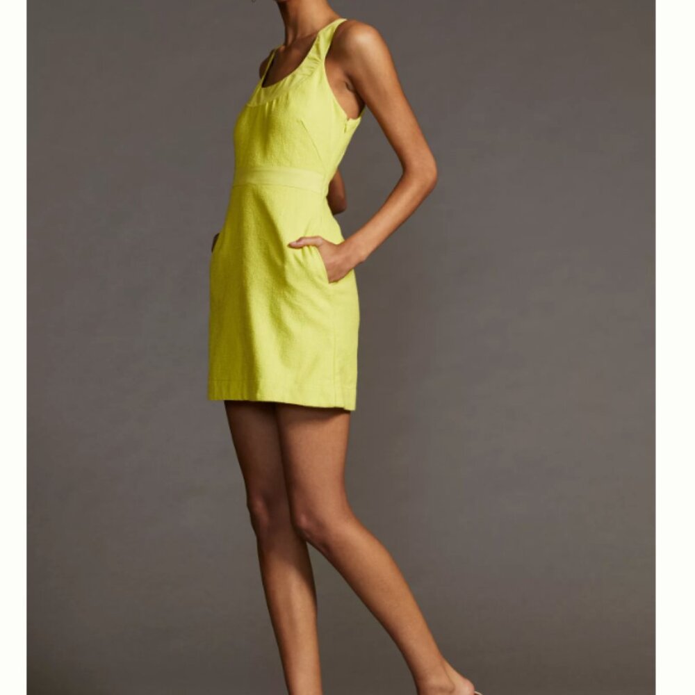 Maeve Lemon Yellow Mini Dress